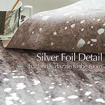 Zebra Print Faux Skin Cowhide Animal Design Mat