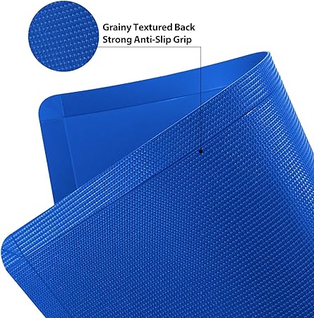 Flexible Plastic Cutting Boards for Kitchen Set of 3, WK Foldable Cutting Board Mats with Juice Grooves, Non Slip Cutting Boards for Meat, Dishwasher Safe, BPA Free, Black