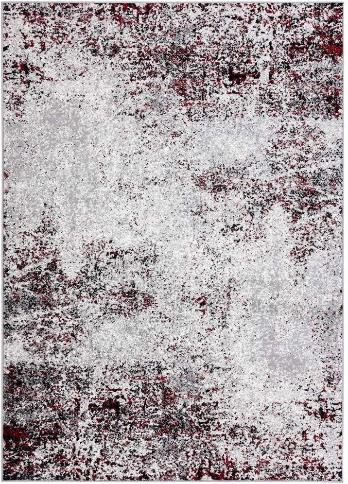 Cambridge Collection Modern Blue Grey Area Rug