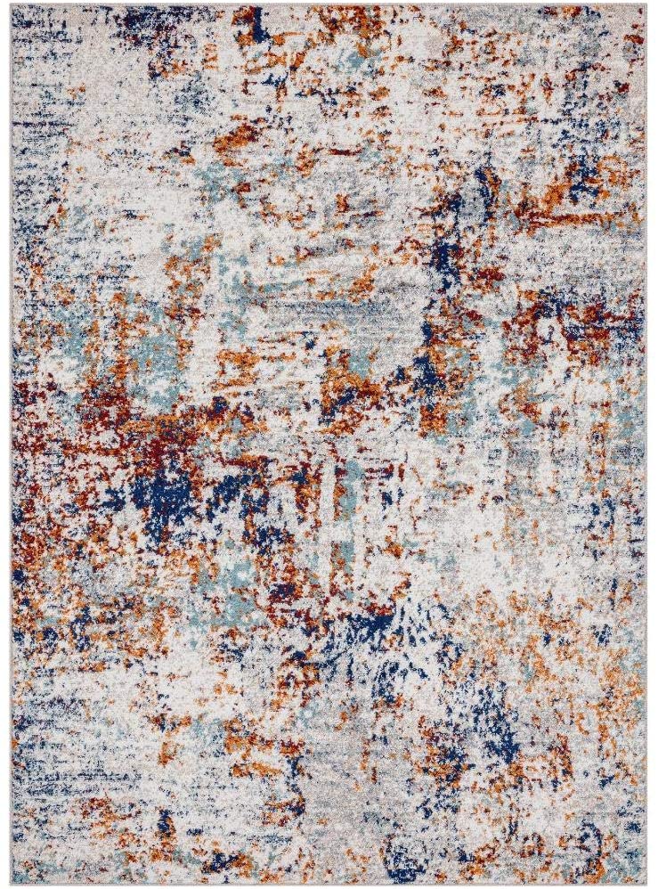 Beverly Collection Modern Soft Area Rug Multicolor