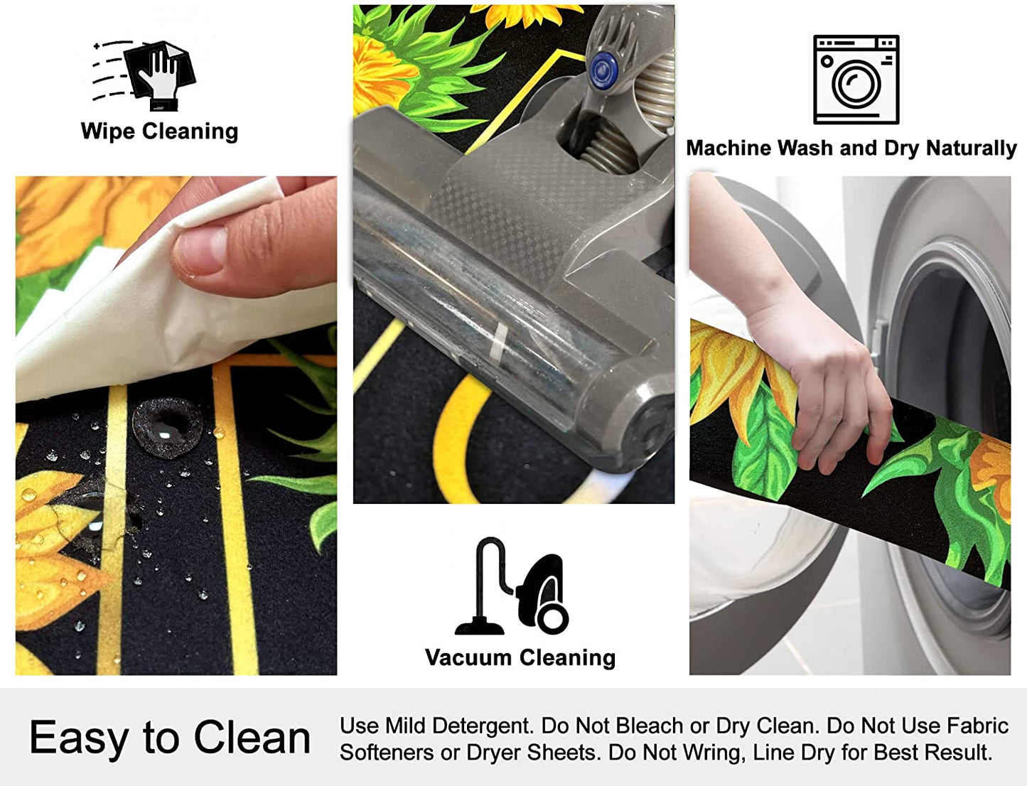 1/10 Inch Ultra Thin Front Door Washable Mat
