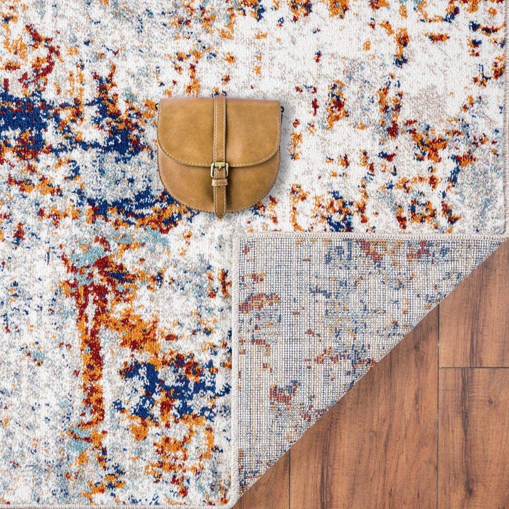 Beverly Collection Modern Soft Area Rug Multicolor