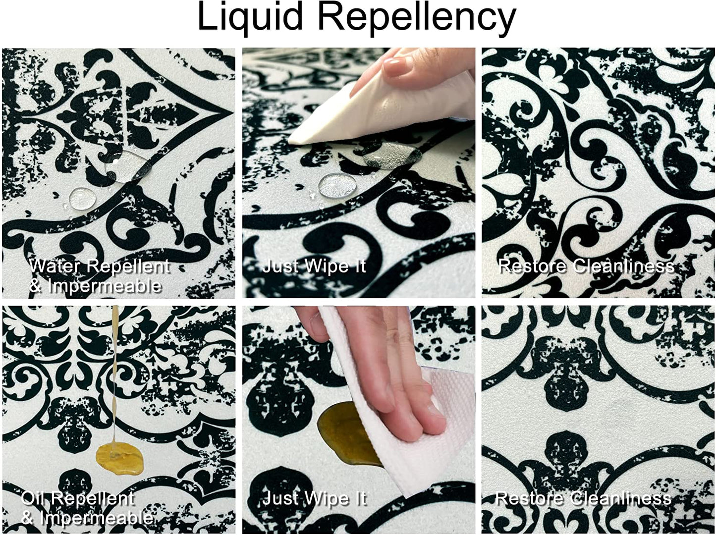 1/10 Inch Ultra Thin Front Door Washable Mat