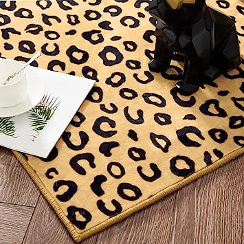 Zebra Print Faux Skin Cowhide Animal Design Mat