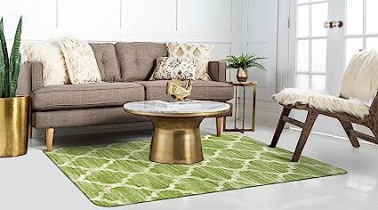 Moroccan Distressed Non-Slip Washable Throw Area Rug - (2’X 3’, Blue)