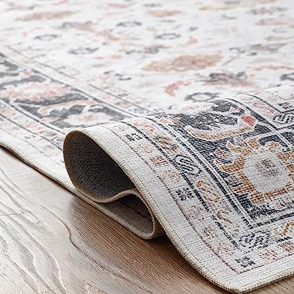 Brick Red Vintage Persian Traditional Area Rug