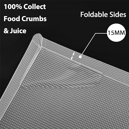 Flexible Plastic Cutting Boards for Kitchen Set of 3, WK Foldable Cutting Board Mats with Juice Grooves, Non Slip Cutting Boards for Meat, Dishwasher Safe, BPA Free, Black