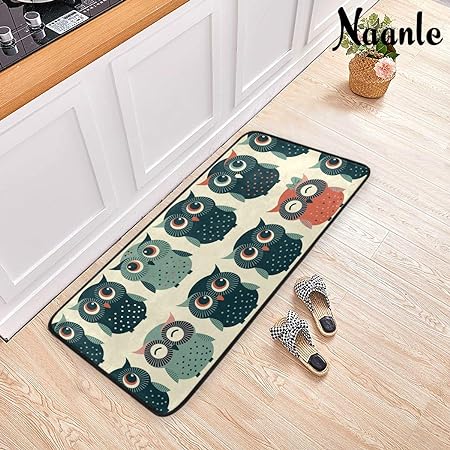 4th of July Anti Fatigue American Flag Non Slip Absorbent Floor Carpet Yoga Mat (3' in Diameter)