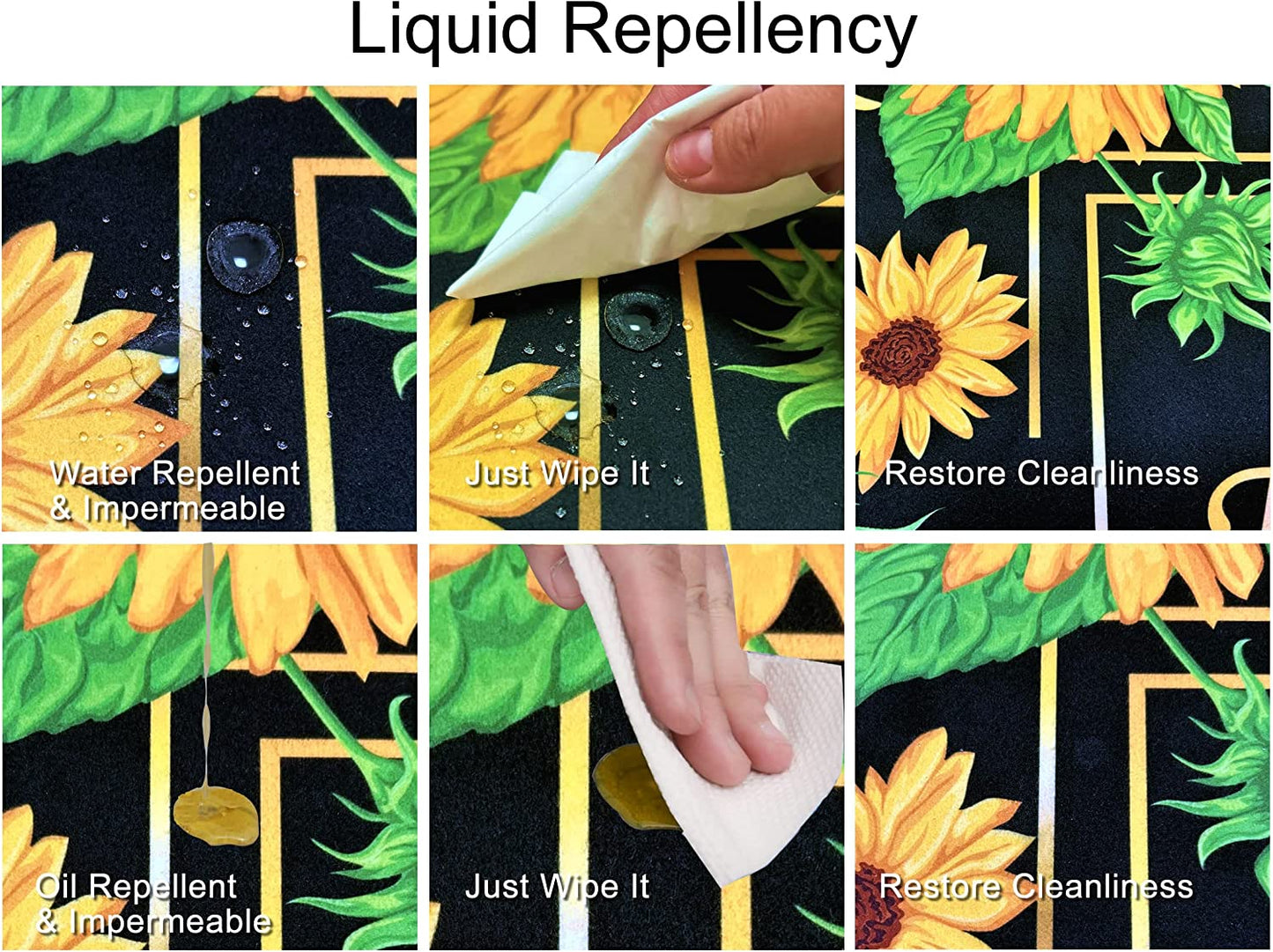 1/10 Inch Ultra Thin Front Door Washable Mat