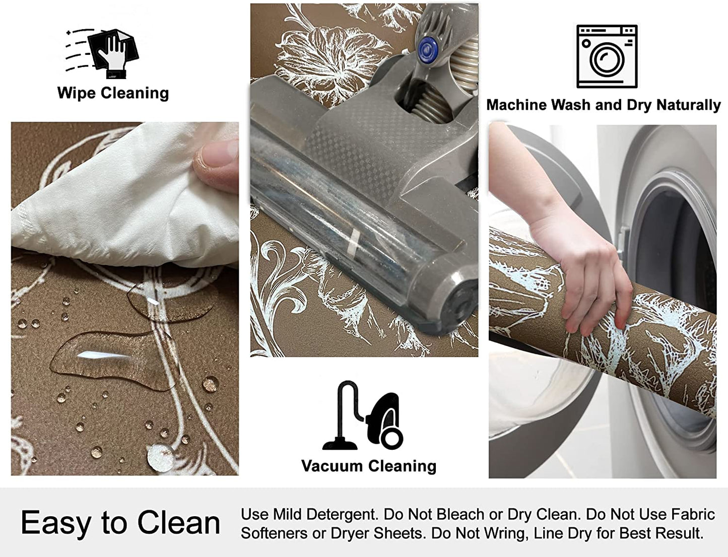 1/10 Inch Ultra Thin Front Door Washable Mat