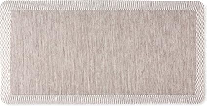 Mira Modern Heathered Anti-Fatigue Air-Infused Kitchen Mat, Beige, 19.6"x39"