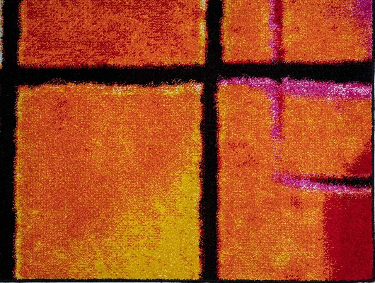 Lagos Collection Multi Art Deco Area Rug