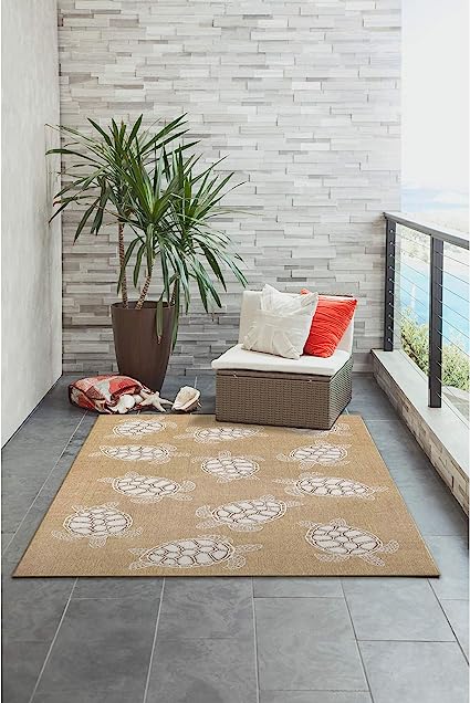 Carmel Indoor Outdoor Rug Comfortable & Durable, Power Loomed, Polypropylene Material, UV Stabilized, Styled Rug