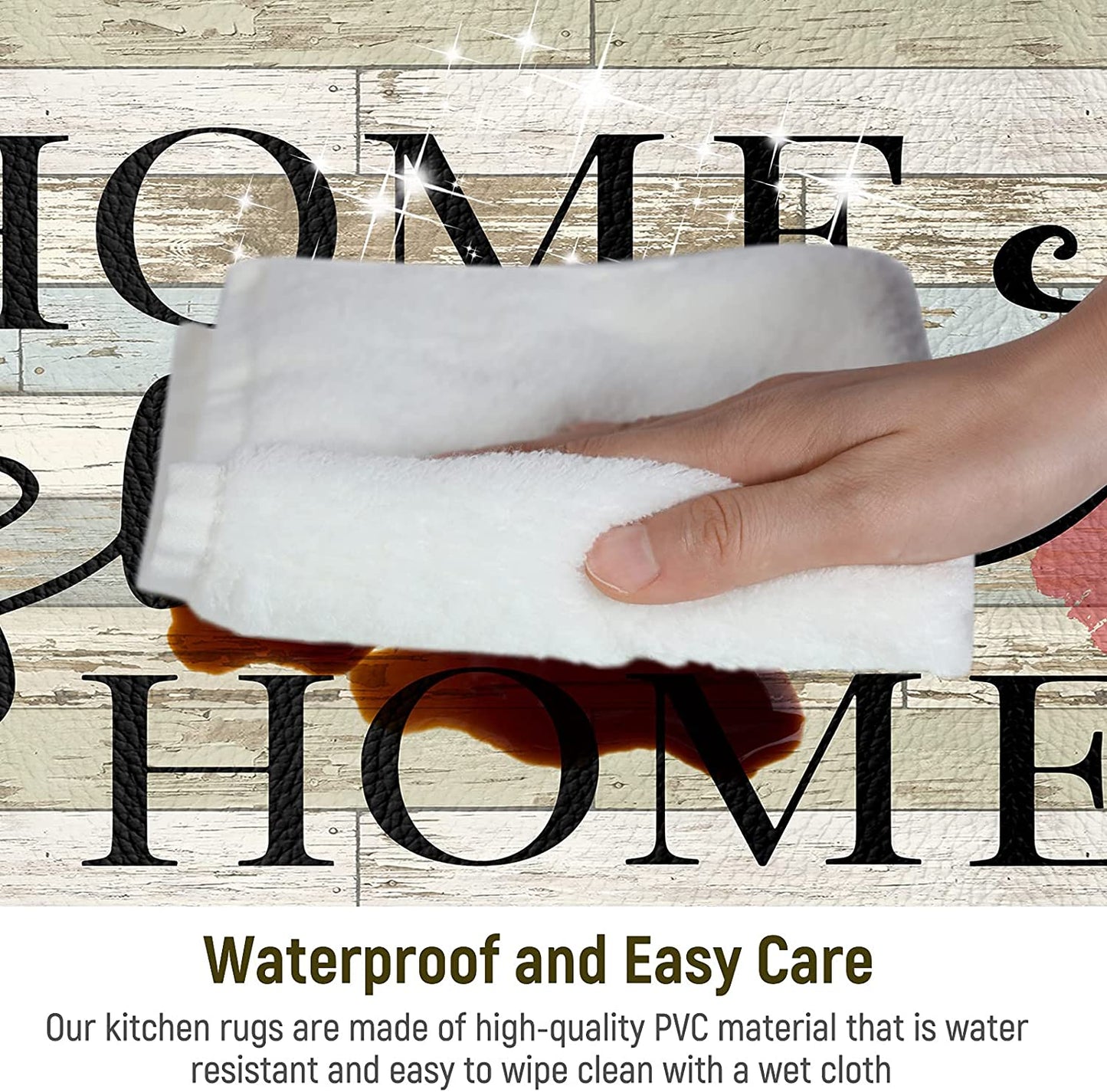 Set of 2, Anti-Fatigue Non-Slip , Waterproof Standing, Kitchen Floor Mats