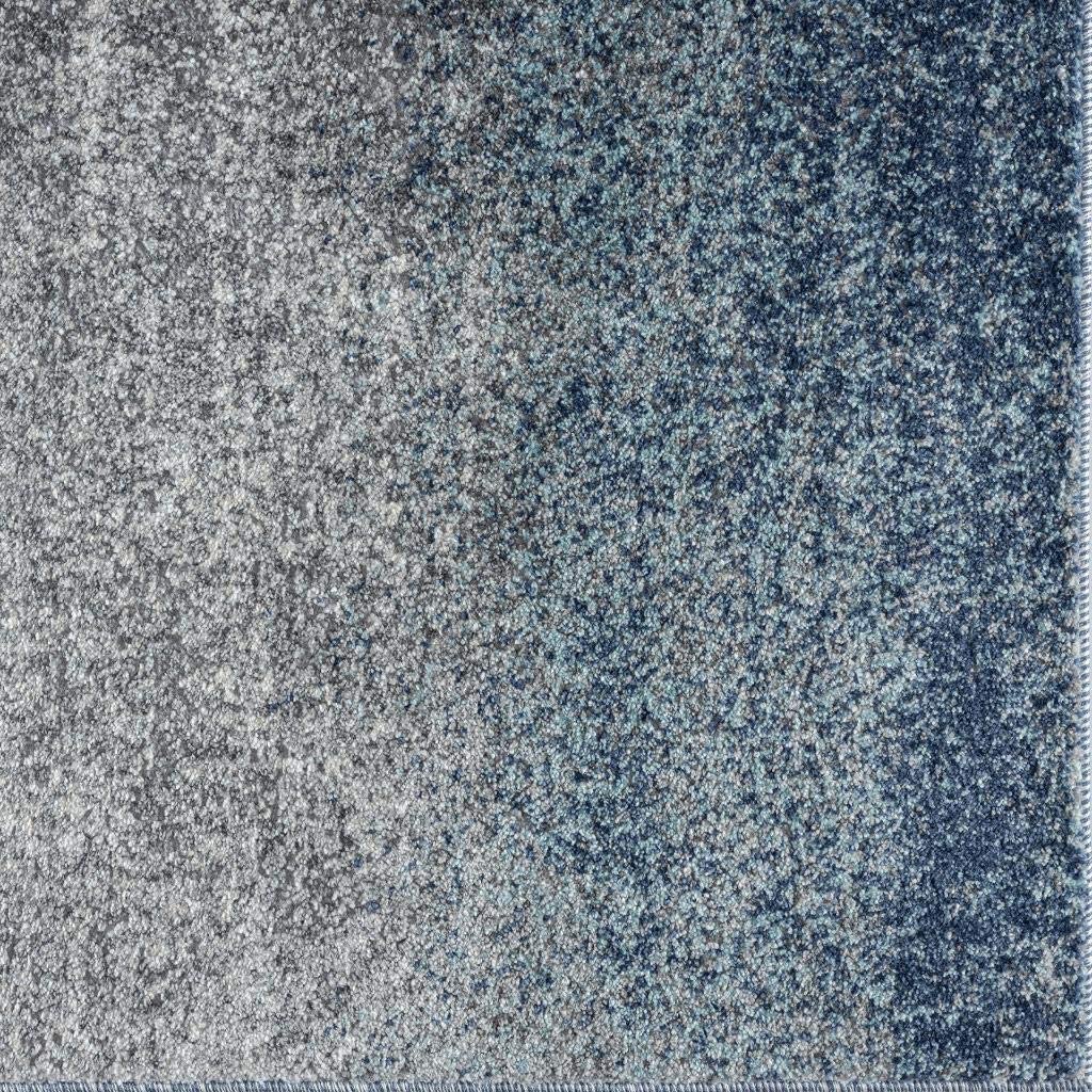 Lagos Collection Blue Modern Soft Area Rug
