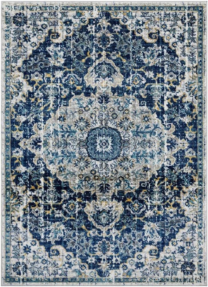 Ivory Oriental Soft Area Rug