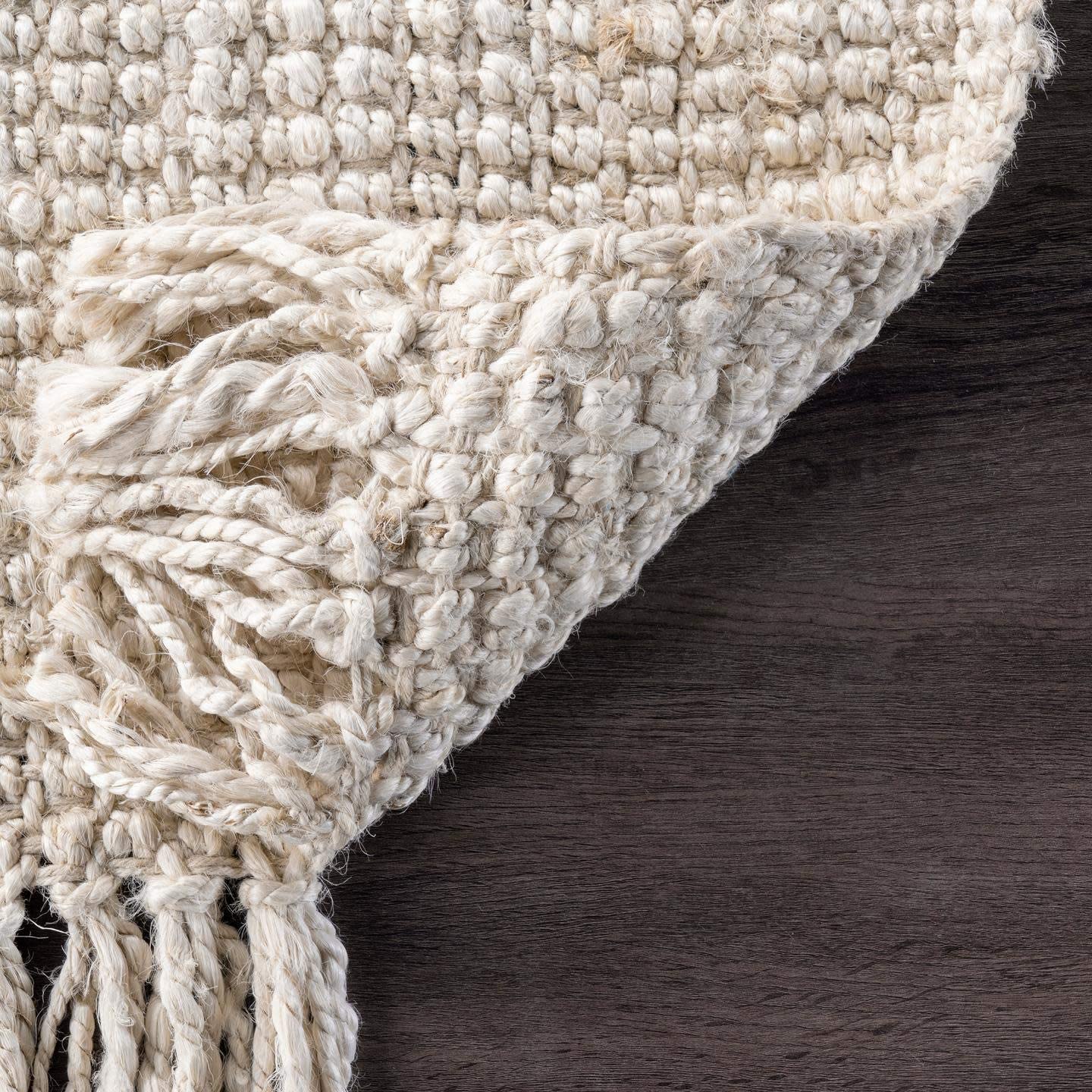 Chunky Loop off-White Jute Rug - Multiple sizes available