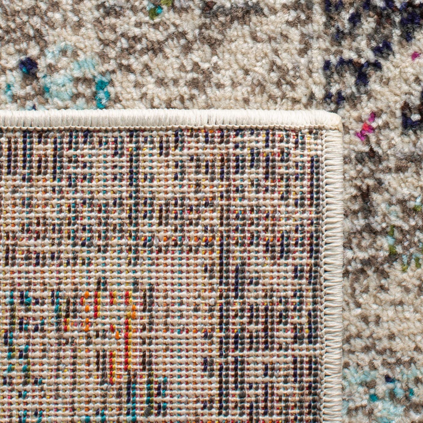 Medallion Distressed Soft Area Rug, Black / Gold