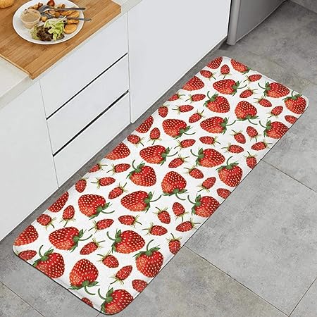 Farting Colorful Mexican Sugar Skull Kitchen Mat Comfort Rugs Non-Slip Kitchen Rug