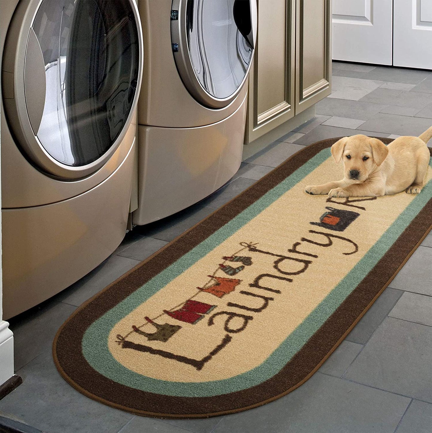 Laundry Area Rug Brown