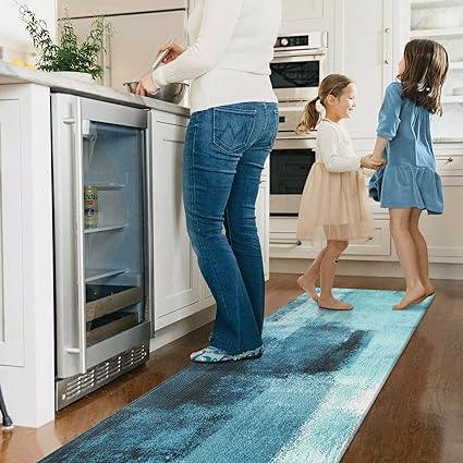 Boho Abstract Anti Fatigue Kitchen Rugs Sets of 2