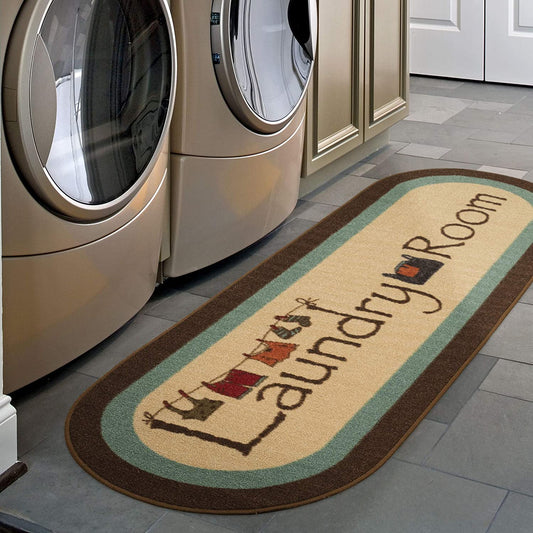 Laundry Area Rug Brown