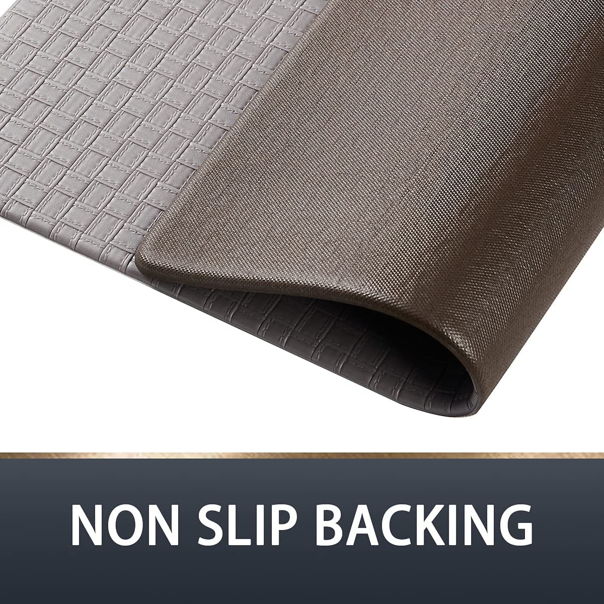 Anti Fatigue PVC Kitchen Floor Mat and Rug, 17"x30"+17"x47",
