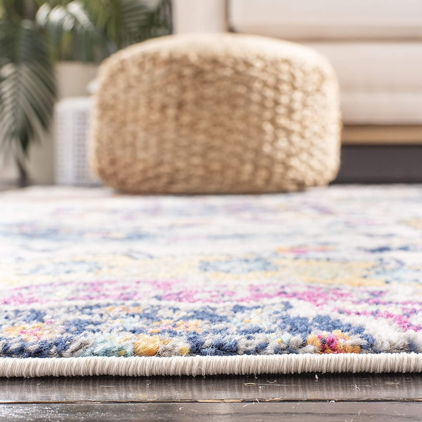 Floral Cream/multi Soft Area Rugs