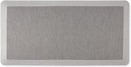 Mira Modern Heathered Anti-Fatigue Air-Infused Kitchen Mat, Beige, 19.6"x39"