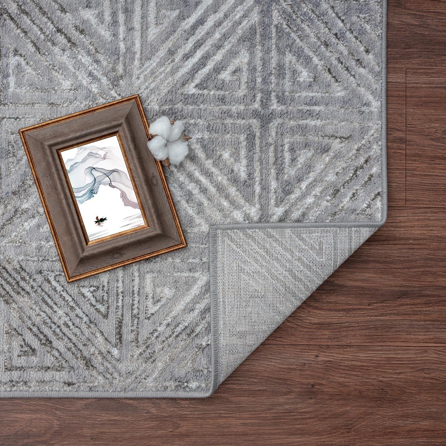 Florance Collection Vizon Modern Geometric Soft Area Rug