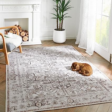 Entryway Persian Vintage Foldable Traditional Area Rug