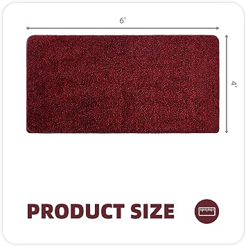 1.7x4 Feet Bedside Rugs Floor Rugs for Bedroom, Machine Washable Extra Soft Comfortable Carpet for Bedroom, Non-Slip Small Area Rug for Kids Puppy Home Decor Aesthetic, Beige