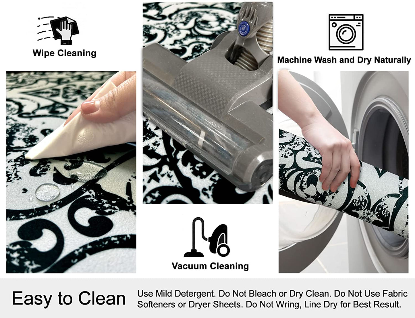 1/10 Inch Ultra Thin Front Door Washable Mat