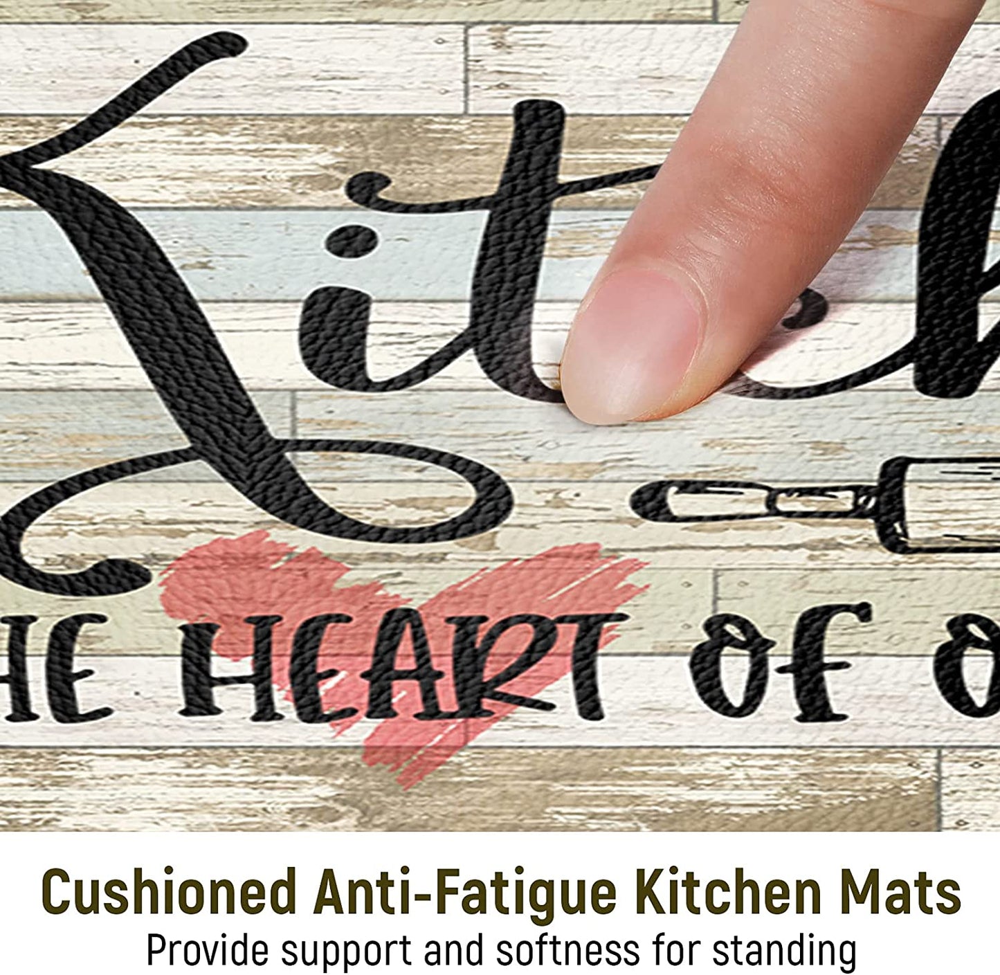 Set of 2, Anti-Fatigue Non-Slip , Waterproof Standing, Kitchen Floor Mats