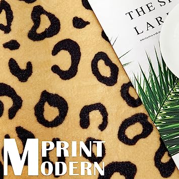 Zebra Print Faux Skin Cowhide Animal Design Mat