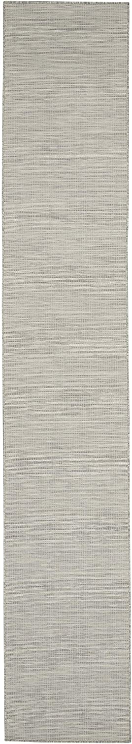 Flat-Weave Indoor/Outdoor Light Grey Area Rug