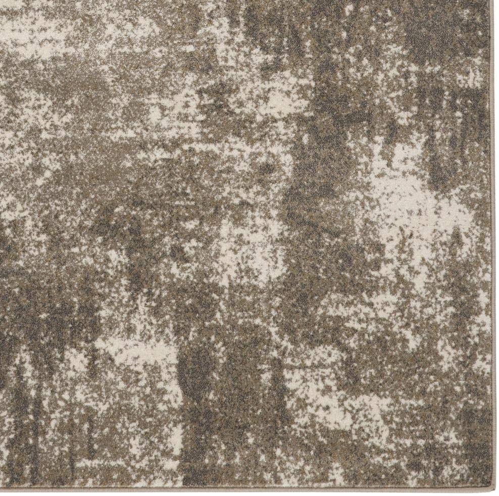 Lagos Collection Beige Abstract Soft Area Rug