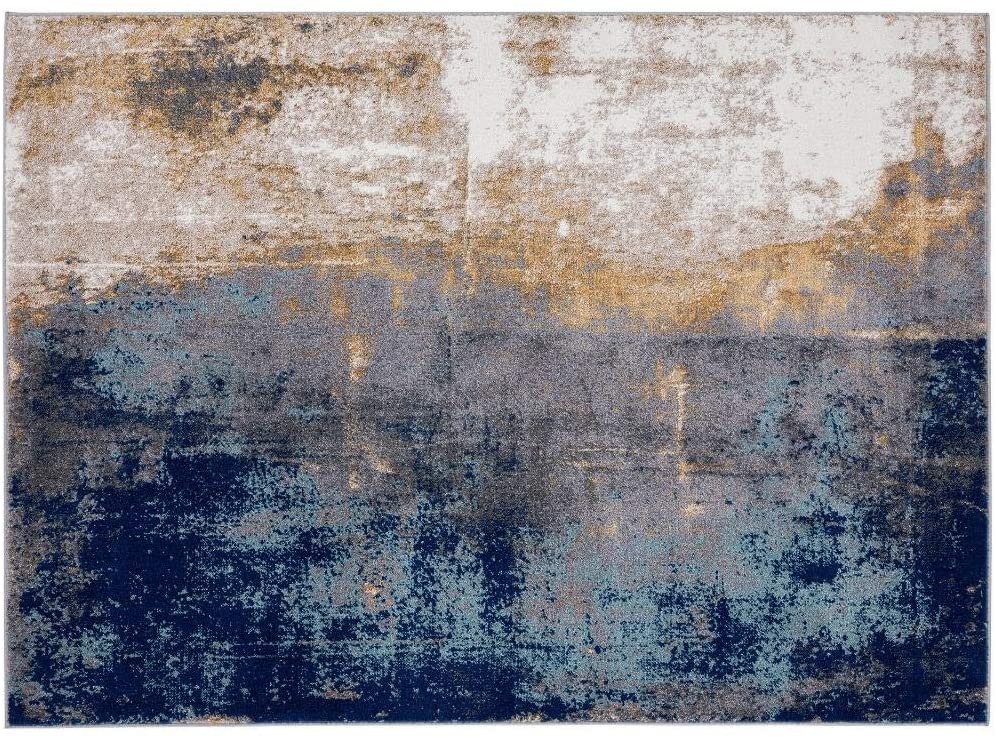 Beverly Modern Blue Soft Area Rug