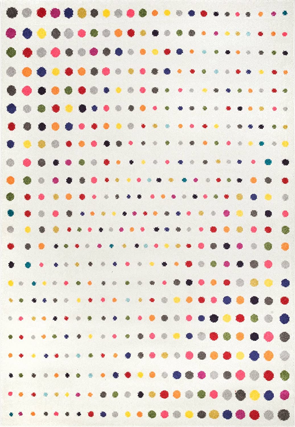 Ivory Multi Dorie Dots Soft Area Rug