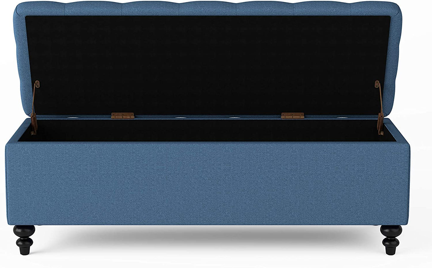 Ottoman with Storage, 51-inch Bench with Button-Tufted