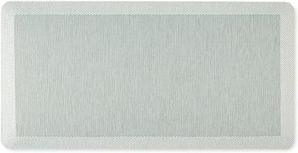 Mira Modern Heathered Anti-Fatigue Air-Infused Kitchen Mat, Beige, 19.6"x39"
