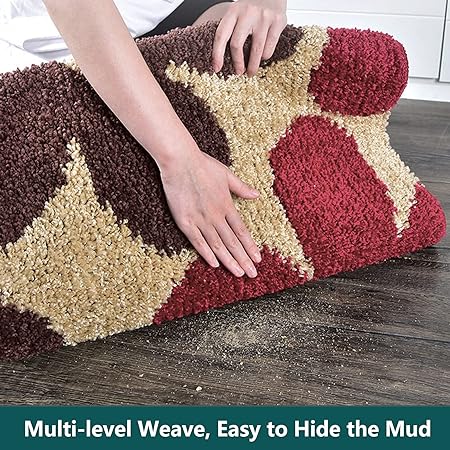 Machine Washable Non Slip Entryway Rug for Doorway/Kitchen/Bathroom/Laundry Room