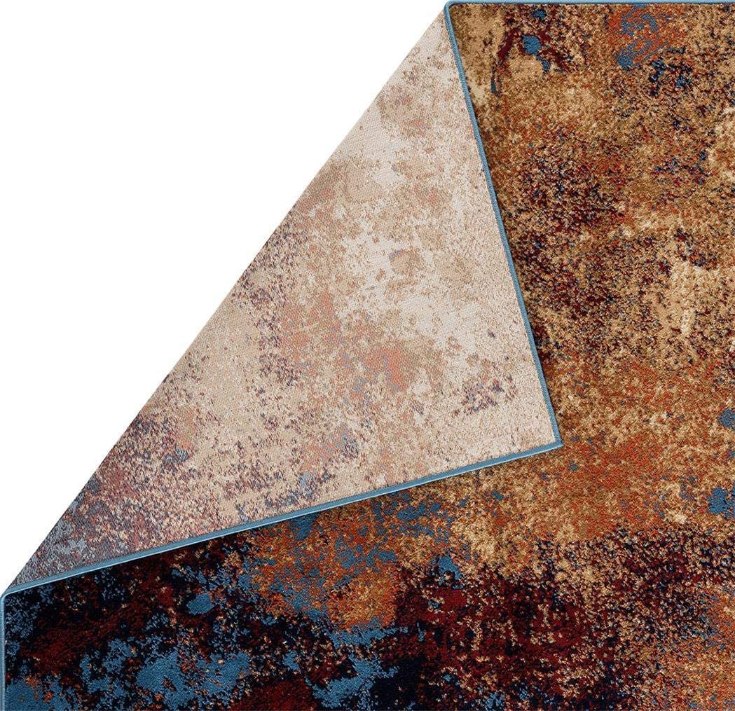 Howell Collection Abstract Blue Soft Area Rug