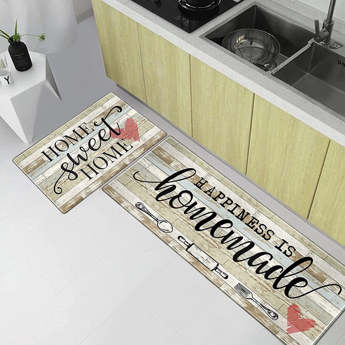 Set of 2, Anti-Fatigue Non-Slip , Waterproof Standing, Kitchen Floor Mats