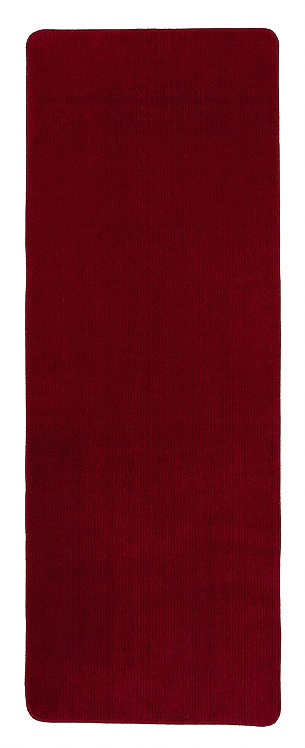Softy Solid Non-Slip Kitchen/Bath Rug, Red