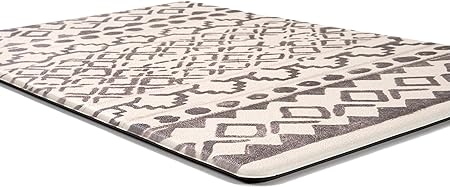 Distressed Bohemian Anti Fatigue Standing Mat 18" x 30" Gray