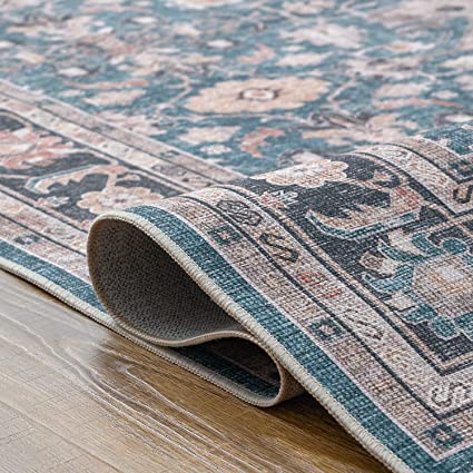 Brick Red Vintage Persian Traditional Area Rug
