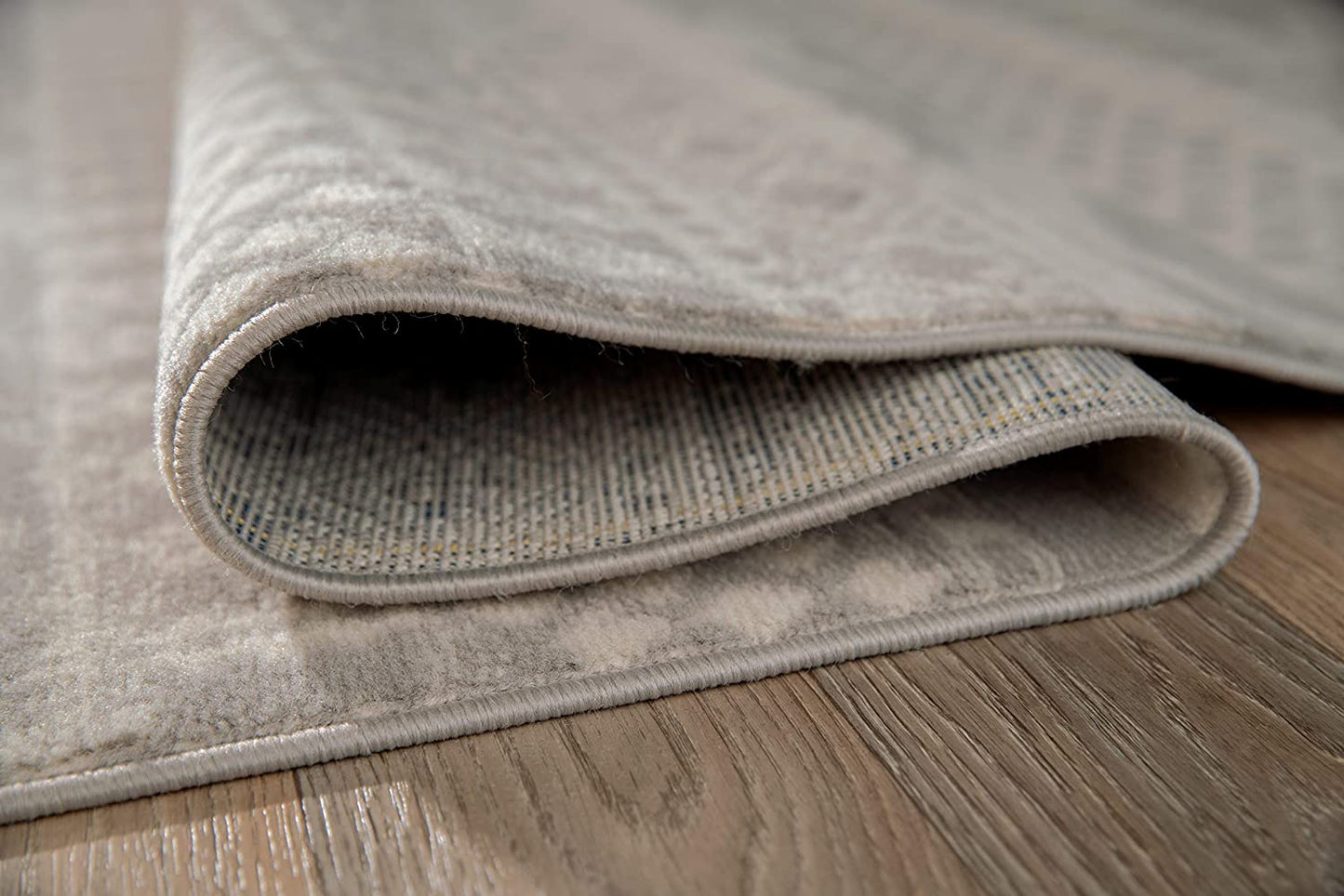 Contemporary Bohemian Gray Ivory Area Rug