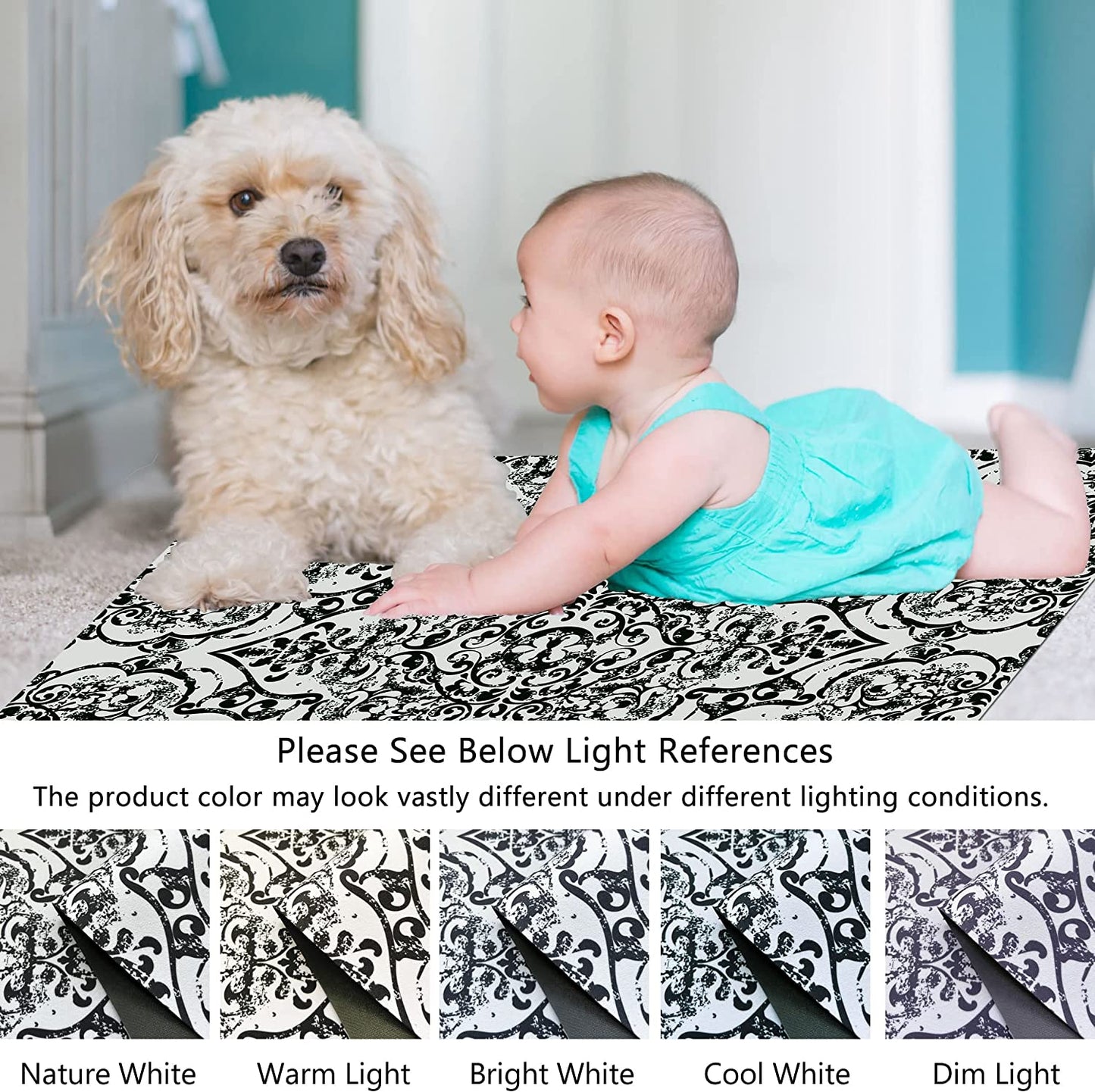 1/10 Inch Ultra Thin Front Door Washable Mat