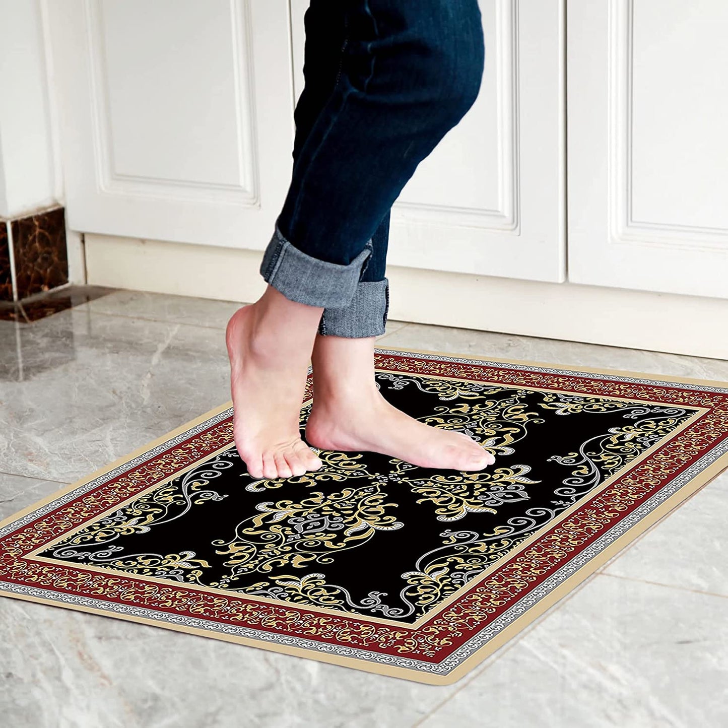 1/10 Inch Ultra Thin Front Door Washable Mat
